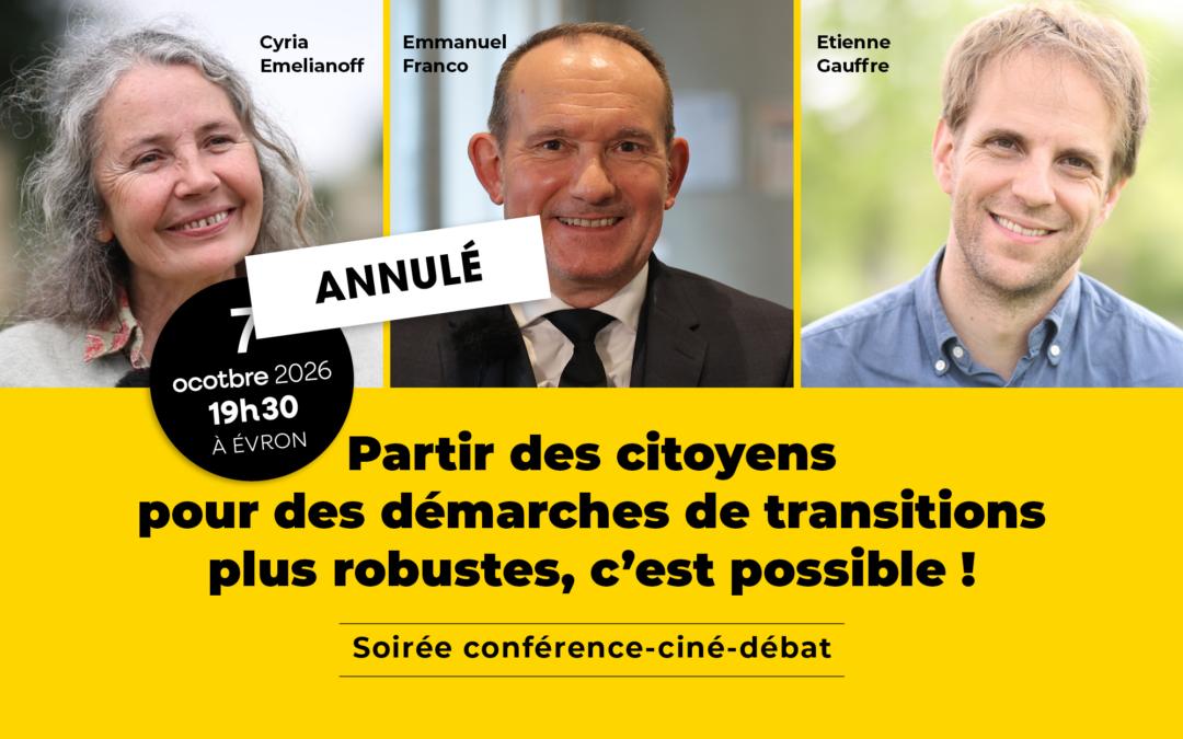 Soirée du 7 OCTOBRE : conférence-ciné-débat